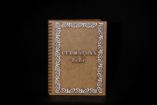 Agenda A5 din lemn cu cel mai bun tata