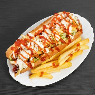 Choripan + patatas + bebida