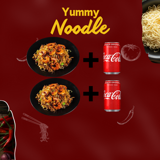 Couple DinIn- 2 Massa fina Camarao e 2 Coca cola