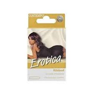 Erotica Ribbed 3 Pack Condoms