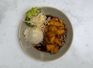 Ryba chrupiąca w sosie słodko-kwaśnym