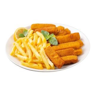 Deditos De Pescado Con Patatas Fritas