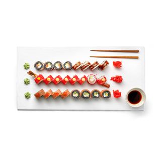 Black Red Roll Set