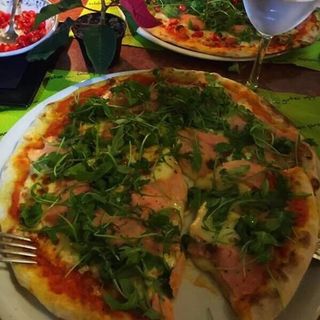 Pizza salmón