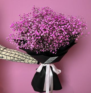 Bukiet z 9 gałązek gipsówki 