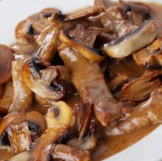 Телешко филе с гъби (300г)