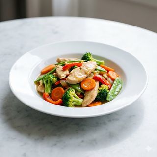 279.Pollo con verdure
