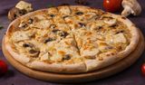Пицца с курицей и грибами