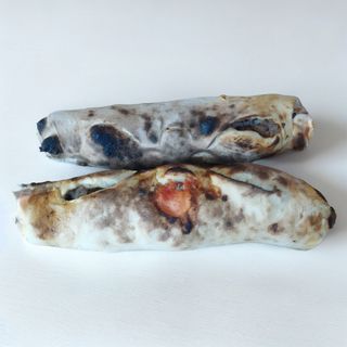 Fagottino salsiccia melanzane a funghetto