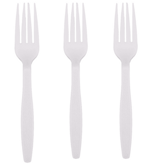 Three-Piece Plastic Fork