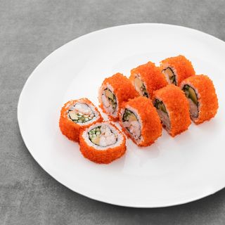 როლი კალიფორნია ვეფხვის კრევეტით ხიზილალაში