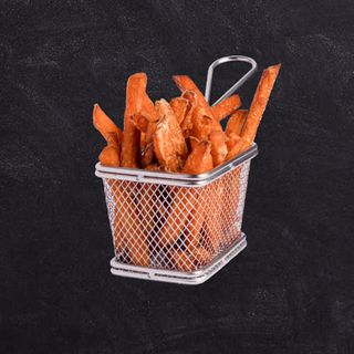 Tiras de boniato frito pequeno