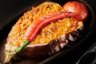 Karniyarik - Vânătă umplută cu carne tocată de vită și oaie