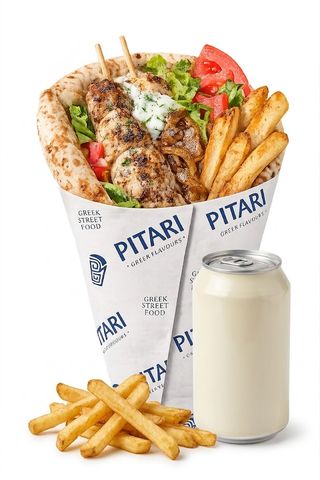 Pita Souvlaki Poulet Menu