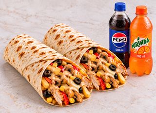 2 Kebab City Lux și 2 băuturi