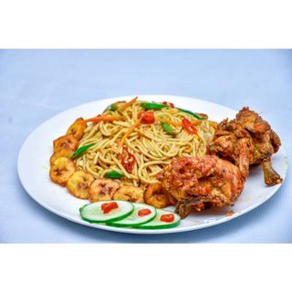 Small Grilled Chicken And Spaghetti