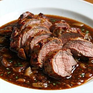 Karkówka pieczona w sosie