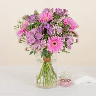 Serena - Flores rosas y lila