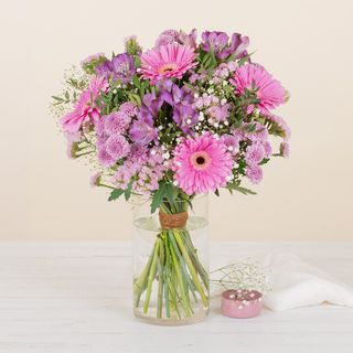 Serena - Flores rosas y lila