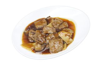 87-Manzo con bambù e funghi