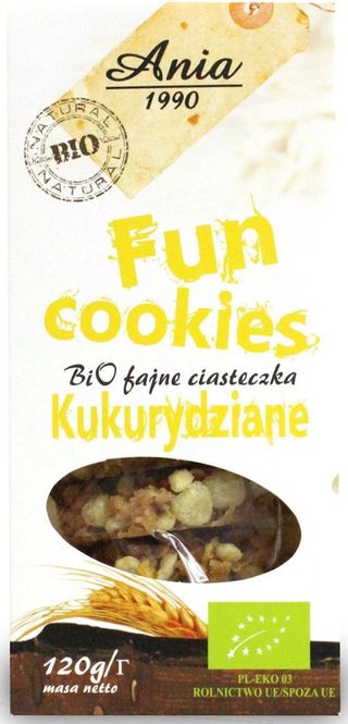 FUN COOKIES KUKURYDZIANE BIO 120 g - BIO ANIA