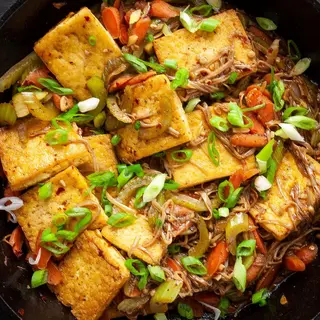 Tofu Salteado Con Verduras