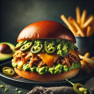 Burger Pulled Pork Mexicana