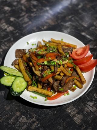 Фри с мясом  (360 г)