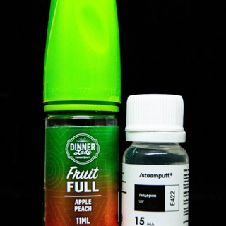 Набір Для Приготування Сольової Рідини Dinnerlady Яблуко Персик 30ml 50 Mg