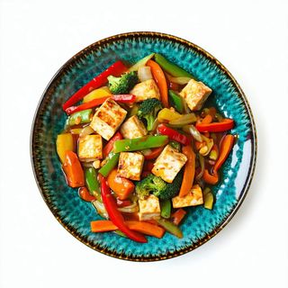 21 Verduras Salteadas Con Tofu