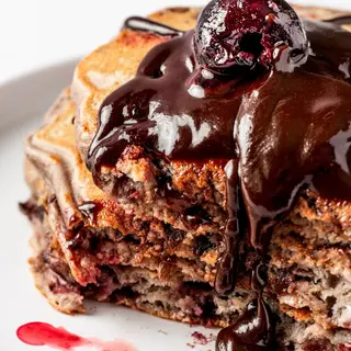 American pancakes ''Chocolate&Cherry"