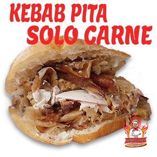 Pita kebab solo carne 