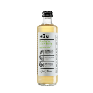 Minty Peach Kombucha