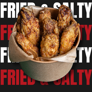 Fried & Salty Wings  6 Pièces