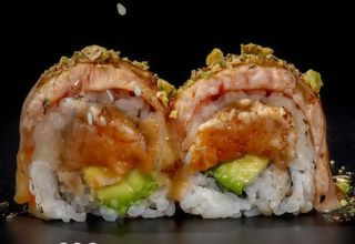 Uramaki de salmón fresh (8 pzs.)