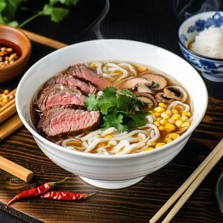 Makaron Udon z wieprzowiną