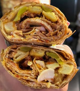 Sándwich De mix Carne Manía (shawrama wrap estilo 20cm)