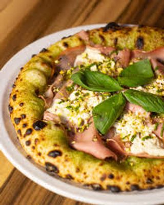 Pinsa Romana Pistachosa, individual. 