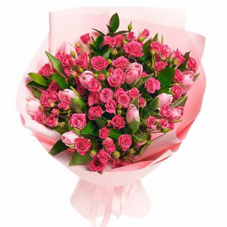 Букет "Королева" + цукерки "Люблю"