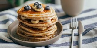 pancake amande noix et crème chantilly