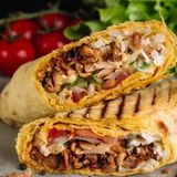 საშუალო შაურმა ქათმის ხორცით