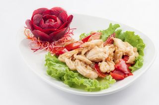 96. Pollo con peperoni