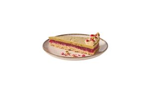 Tarta pistacjowo malinowa