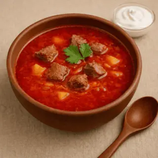 Борщ український з яловичиною (300г)