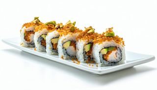 181.-Ura Sake fritto con pistacchio 8 pezz