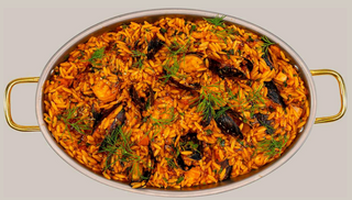 Platou orzo cu fructe de mare (2persoane)