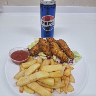 Cartofi+crispy+ un pepsi gratis!