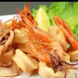 Frittura gamberi e calamari