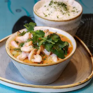 Curry gambas .
