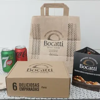 Combo 6 empanadas y 2 bebidas